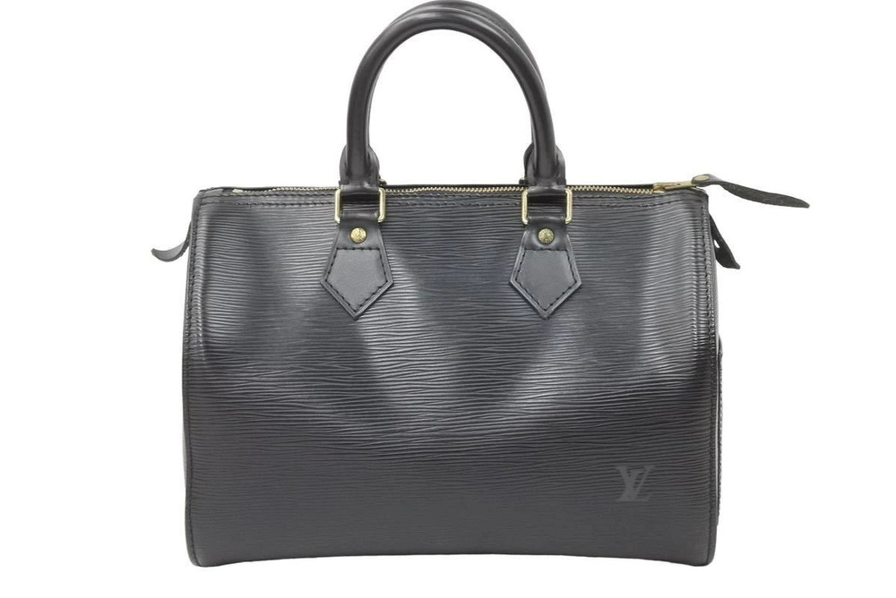 Louis Vuitton Speedy Handbag Epi Leather Black